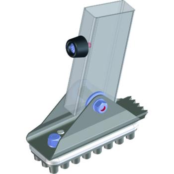 Zarges Schwenkfuß mit Gummiauflage 125 x 50 mm